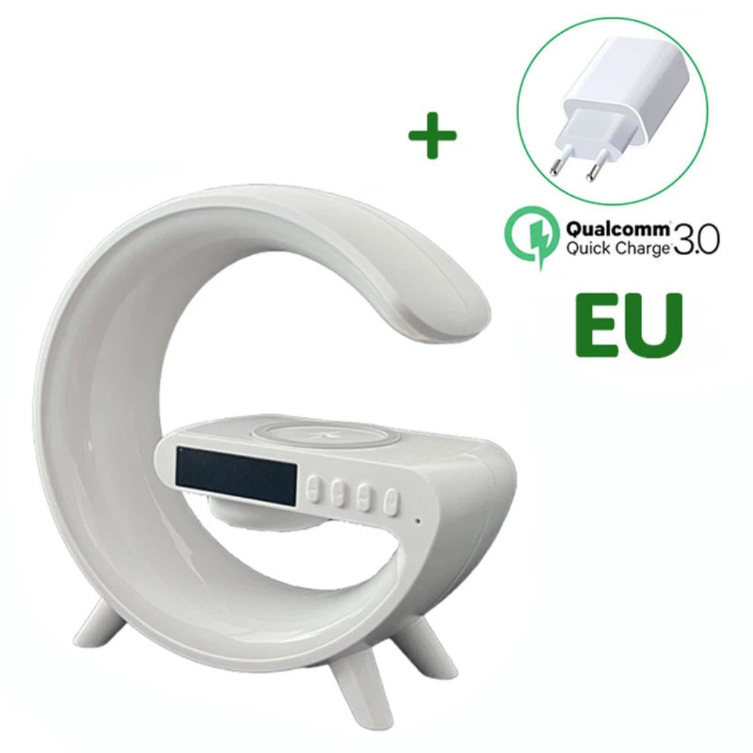 Cargador inalámbrico-altavoz RGB